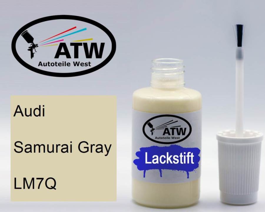 Audi, Samurai Gray, LM7Q: 20ml Lackstift, von ATW Autoteile West.